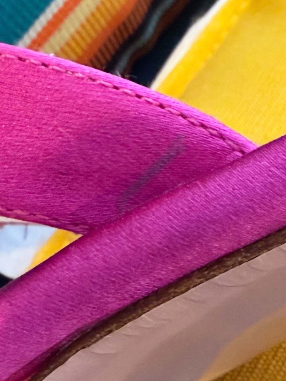 New Kate Spade Fushia / Glitter Sandals - Picture 8 of 8